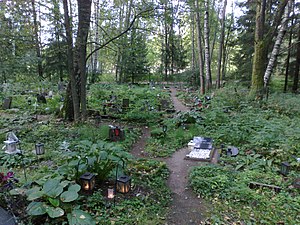 Pet cemetery in Helsinki, Finland