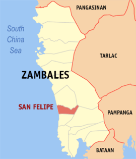 San Felipe na Zambales Coordenadas : 15°3'43"N, 120°4'12"E