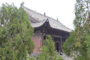 Det buddhistiska Shuanglintemplet i Pingyao.