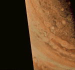 Полосы облаков по краю Юпитера