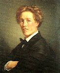 August Malmström (1829-1901), konstnär och professor. Porträttet, oljemålningen, är signerad i Paris 1859 och föreställer August Malmström som ung.