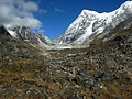 Rathong glacier from Dzongri La (pass)