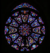 Rose nord du transept.