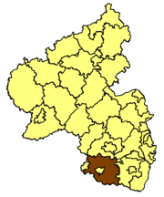 Юго-западный Пфальц на карте