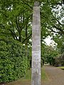 Stele mit Eisernem Kreuz erinnert an das Infanterie-Regiment 190