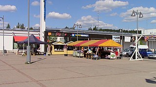 Place du marché de Saarijärvi.