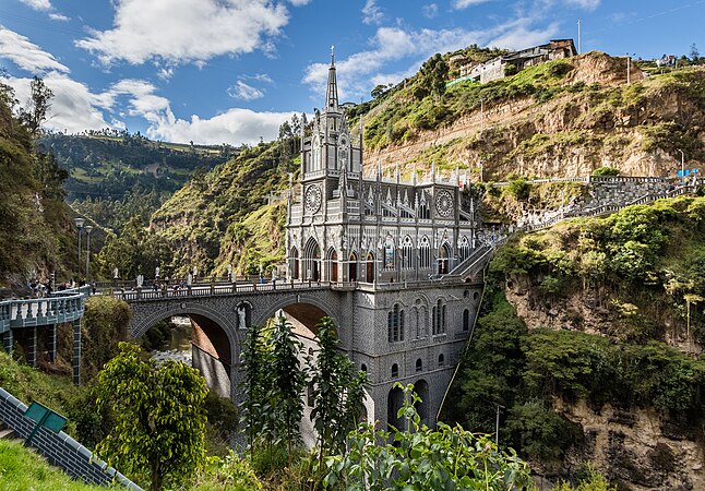כנסיית Santuario de Las Lajas, כנסייה נאו-גותית בקולומביה