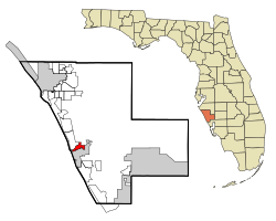 Location in Sarasota County and the state of Florida