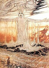 Skeppbruten man inför Ran (1911)