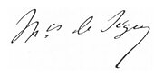 signature de Pierre de Ségur