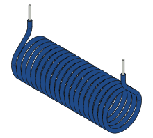 Image of a solenoid Solenoid, air core, insulated, 20 turns, (shaded).svg