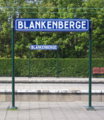 Naambord station Blankenberge