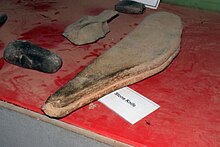 Knife from the stone age, Nok, Nigeria Stone Knife, Nok Museum.jpg