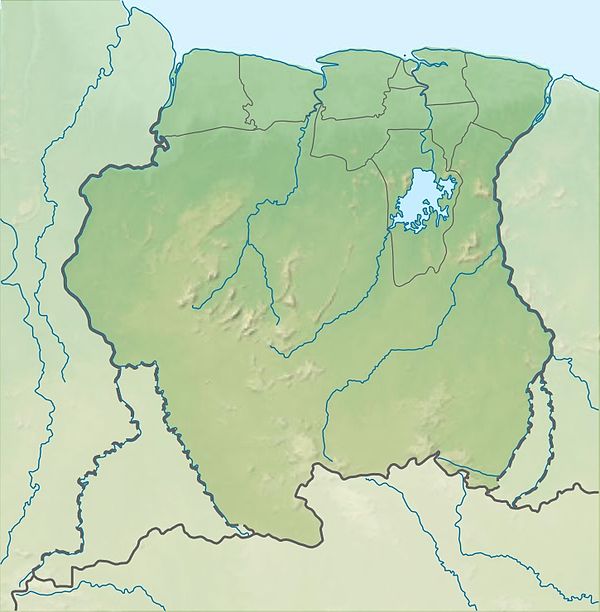 Suriname-térkép (Suriname)