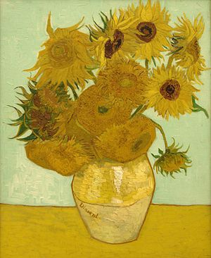 Vincent van Gogh, Vase with 12 sunflowers, 188...