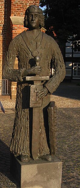 Standbeeld in Nienburg/Weser