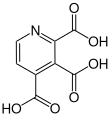 Strukturformel von α-Carbocinchomeronsäure