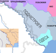 Земля Подністров'я на карті УНР (1918)
