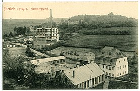 Der Hammergrund in Elterlein in einer historischen Ansichtskarte von Brück & Sohn