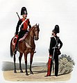 1855—1858. Рядовой и обер-офицер в парадной форме.