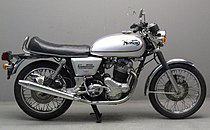 De Norton Commando 850 Interstate Mk 3 uit 1975...