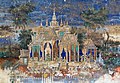 シルバーパゴダ内、リームケー（英語版）（本生譚）を描いた壁画　1900年代初頭[307]　カンボジア王国（フランス領インドシナ）