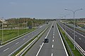 La E75 (Autoroute serbe A1) près de Novi Sad en Serbie