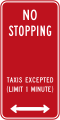 (R5-405) No Stopping (Taxis Excepted) (used in New South Wales)