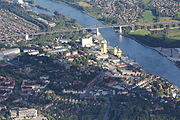 Légifotó a hídról
