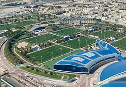 Aerial view of آکادمی اسپایر in the Aspire Zone