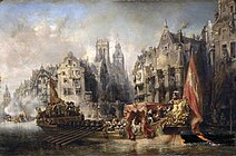 1564年のアルバ公のロッテルダム到着