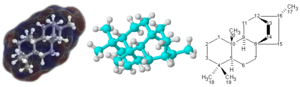 Three molecules. This image was originally upl...
