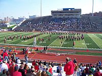 Robert K. Kraft Field at Lawrence A. Wien Stadium Bigredmarchingband.jpg