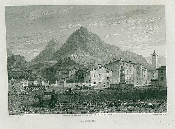 Little Saint Bernard, the mont Genevre, the mont Cenis, the mont Saint Gothard, the Great Saint Bernard, and the monte Stelvio, 1828 – Sondrio