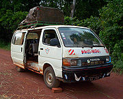 Toyota Hi-Ace as a taxi in Cameroon