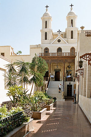 The Hanging Church of Cairo, first built in th...