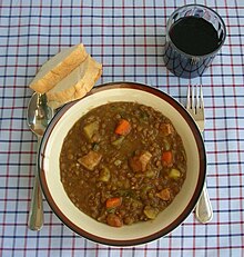 Чорба од леќа Каталан Каталанска Catalan lentil soup