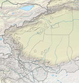 Map showing the location of Siachen Glacier