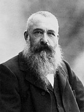 Claude Monet, founder of the Impressionist movement Claude Monet 1899 Nadar crop.jpg