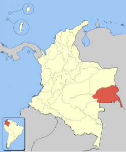 Dipartimento di Guainía – Localizzazione