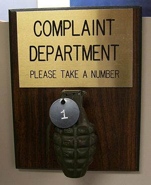 Complaint Department Grenade