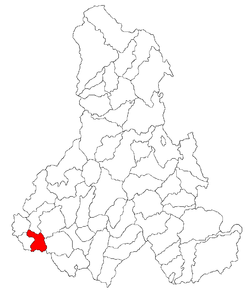 Location of Cristuru Secuiesc