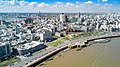 Vista aérea de la Plaza España.