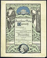 Patronage certificate of the Deutsche Festspiel-Stiftung, 1922