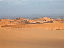 The Algerian Desert makes up more than 90% of the country's total area. Dunes.jpg