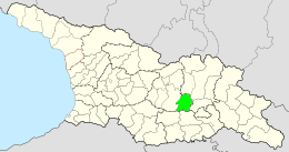 Municipalità di Kaspi – Localizzazione