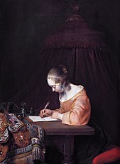 Γυναίκα γράφει επιστολή (περ. 1655)