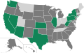 2024 Green Party presidential primaries Contribution: Map seen above