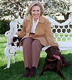 Hillary Clintonová se Socksem a Buddym, 1999