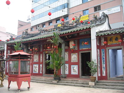 Ĉina templo en Johor Bahru